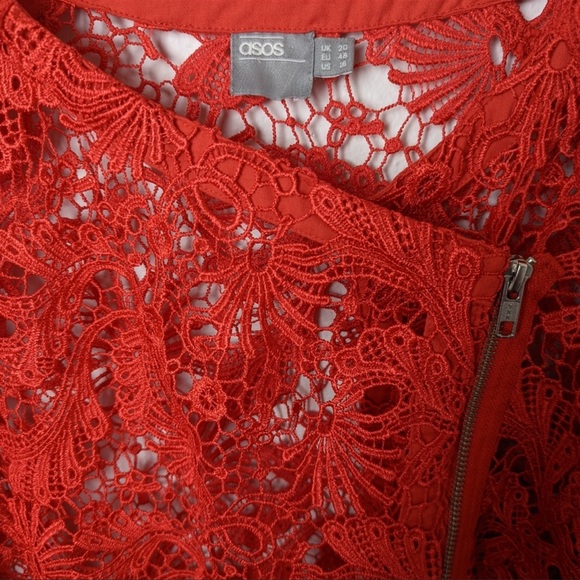 ASOS CURVE Mixed Lace Panel Jacket - Picture 9 of 14